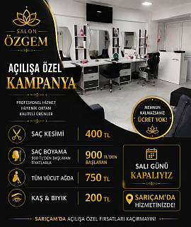 Tüm işlemlerde %40 indirim kampanyası